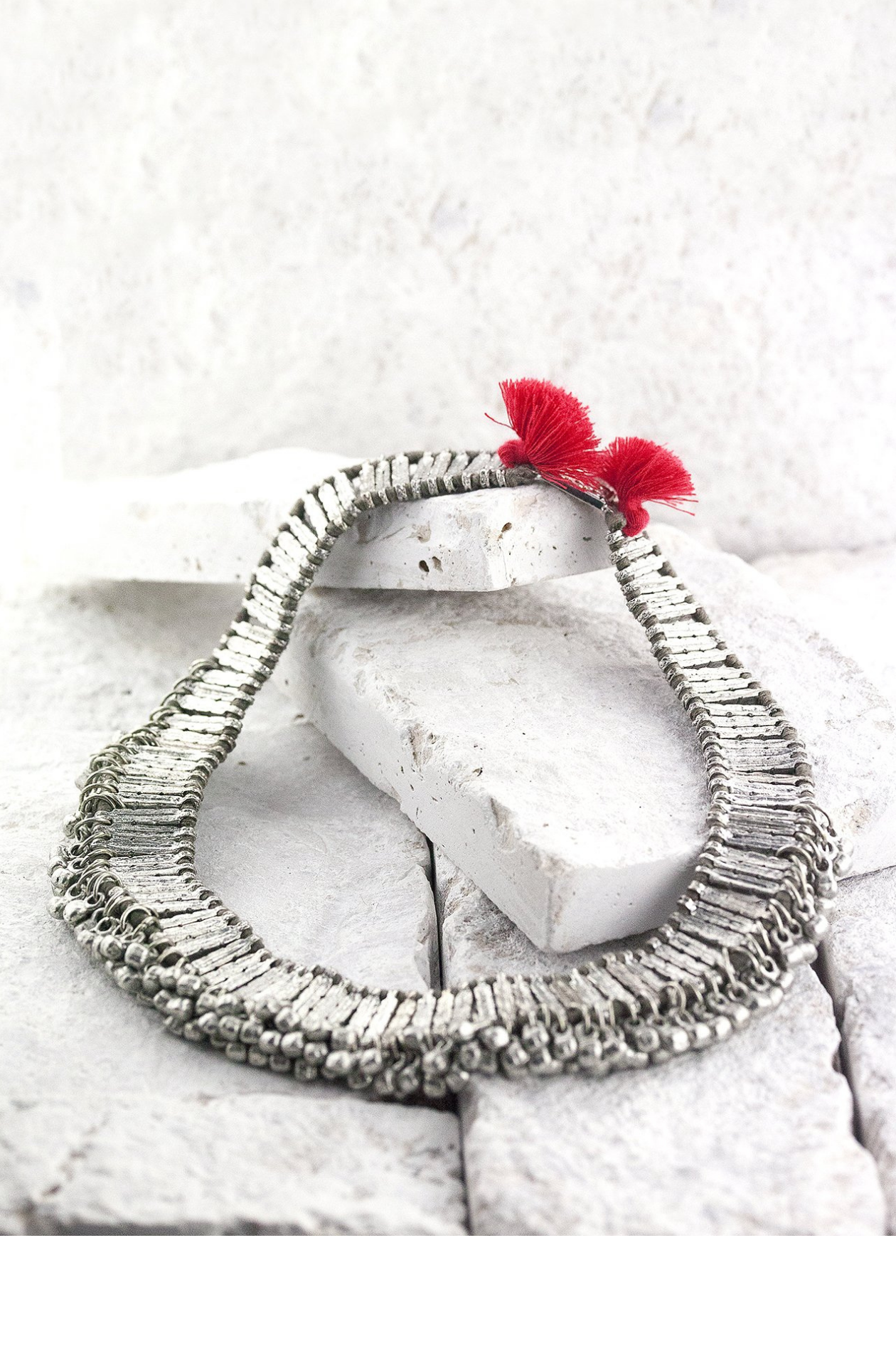 Gray on sale statement necklace