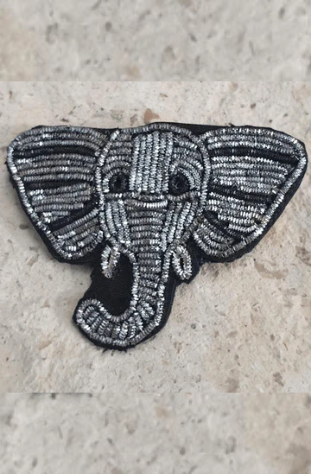 Nelson, Elephant Brooch, handmade in wire bullion.