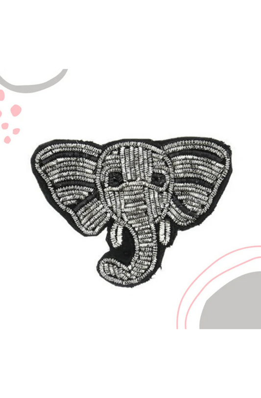 Nelson, Elephant Brooch, handmade in wire bullion.