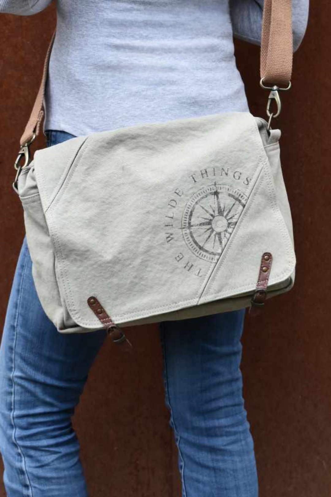 The Extra Mile Canvas Cross Body Satchel