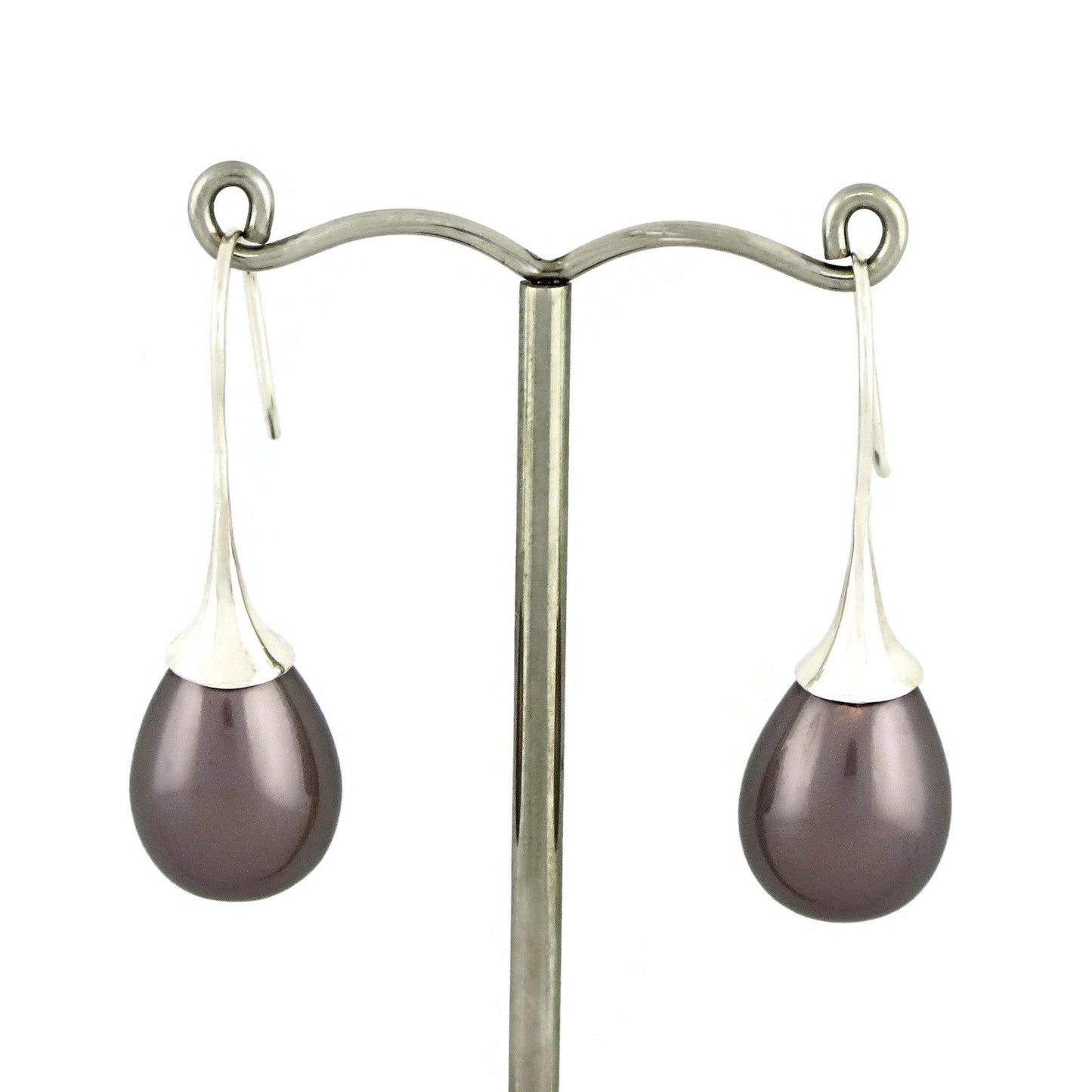 large teardrop pearl earrings