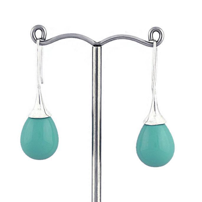 large teardrop pearl earrings