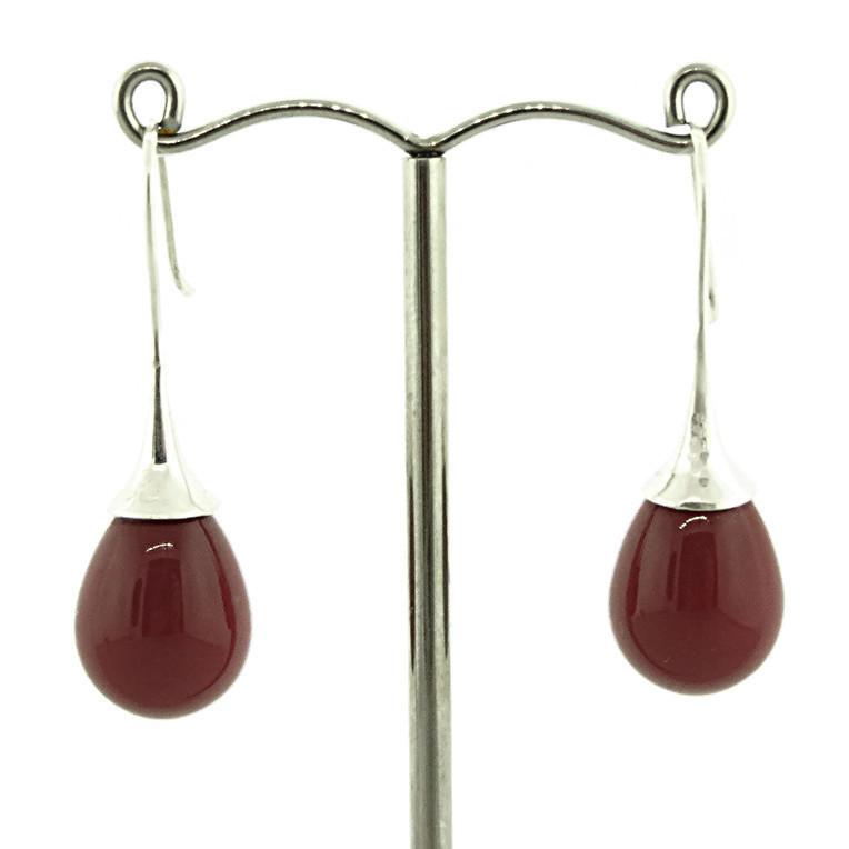 large teardrop pearl earrings