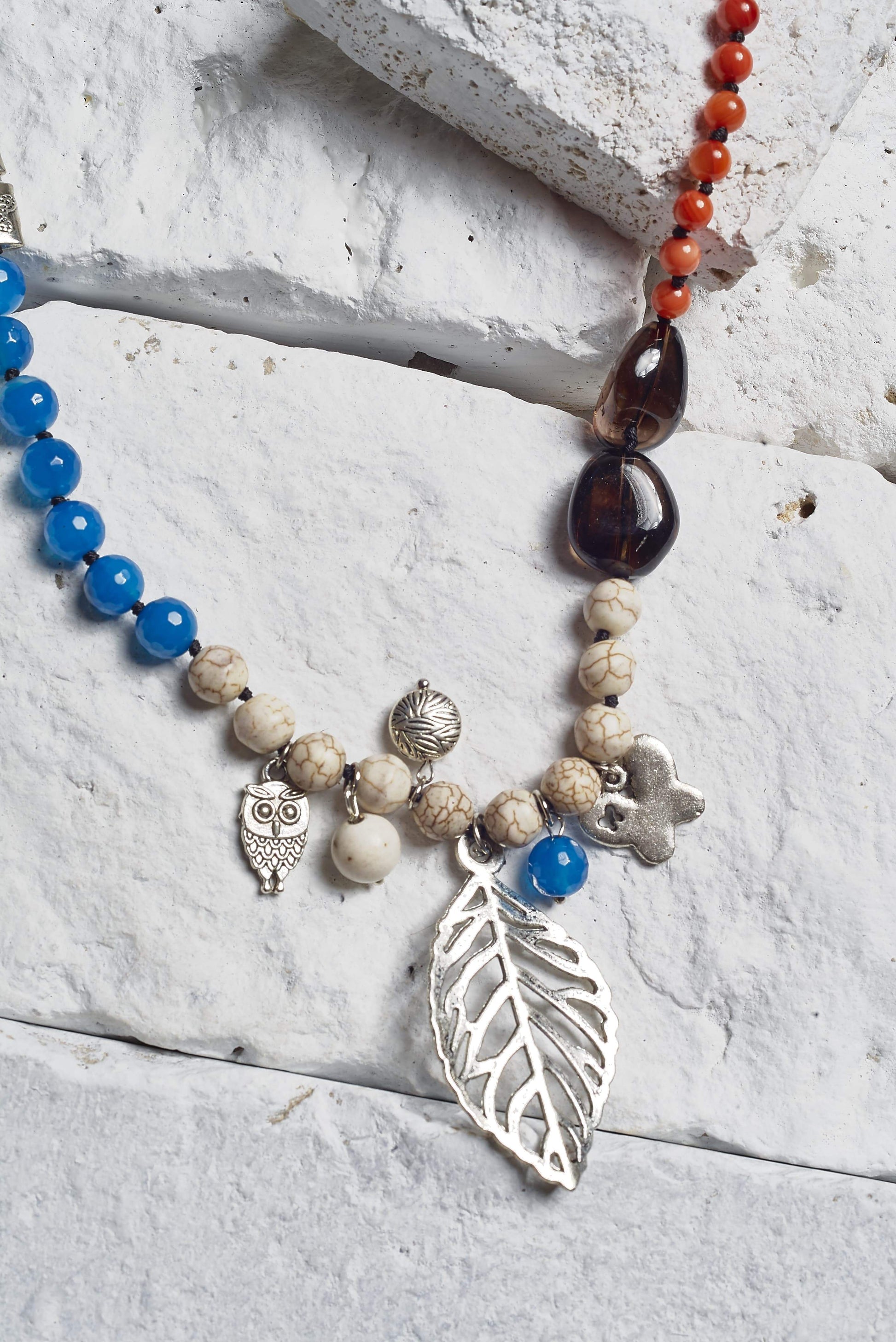 blue agate necklace