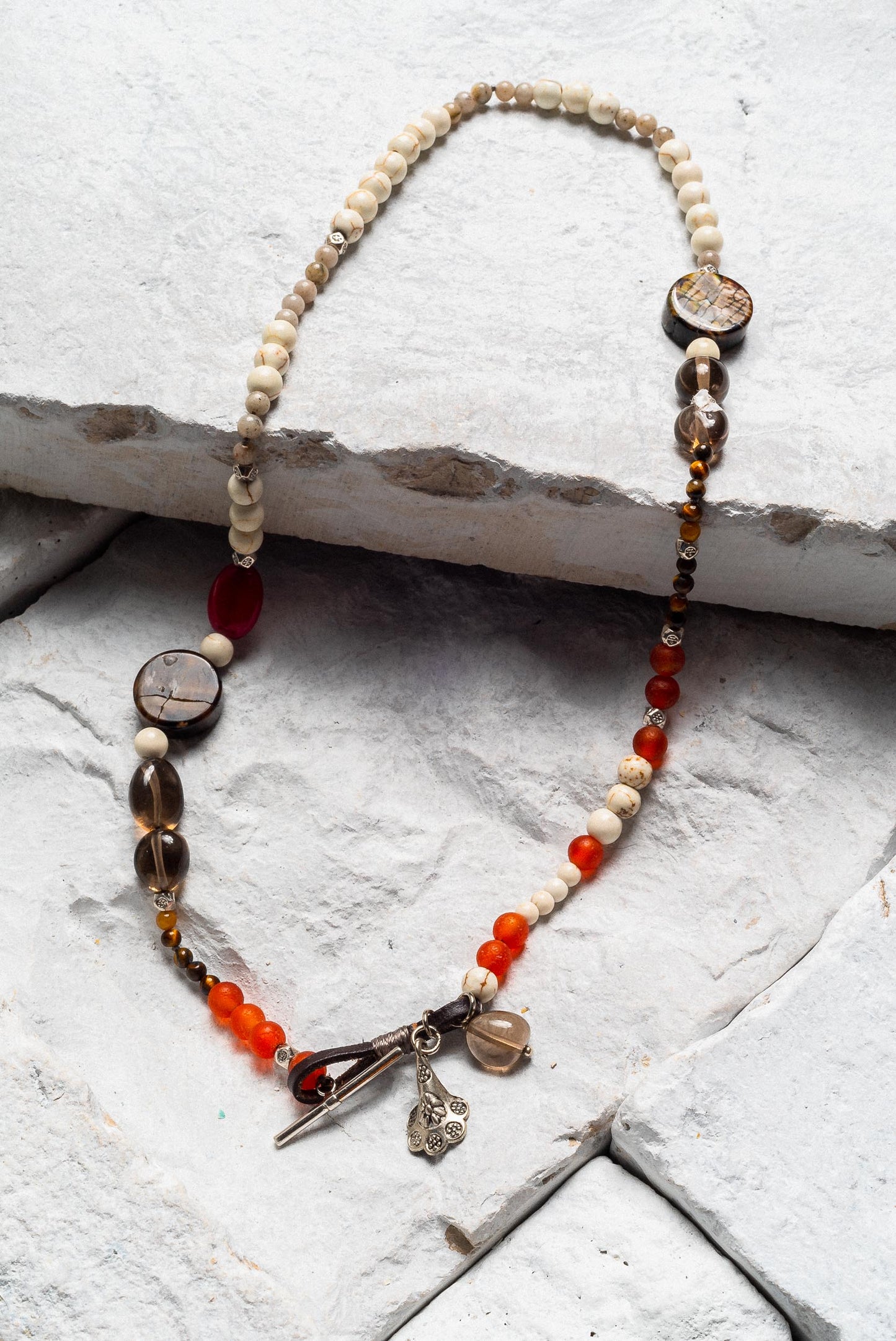 Tanya - Smoky Quartz and Brown Jasper Choker SALE