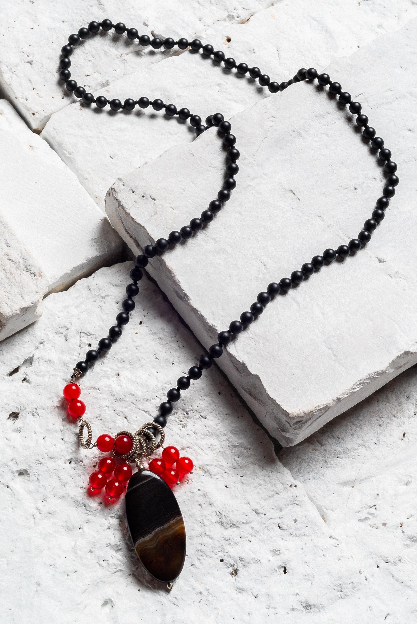 Black Onyx Pendant Necklace